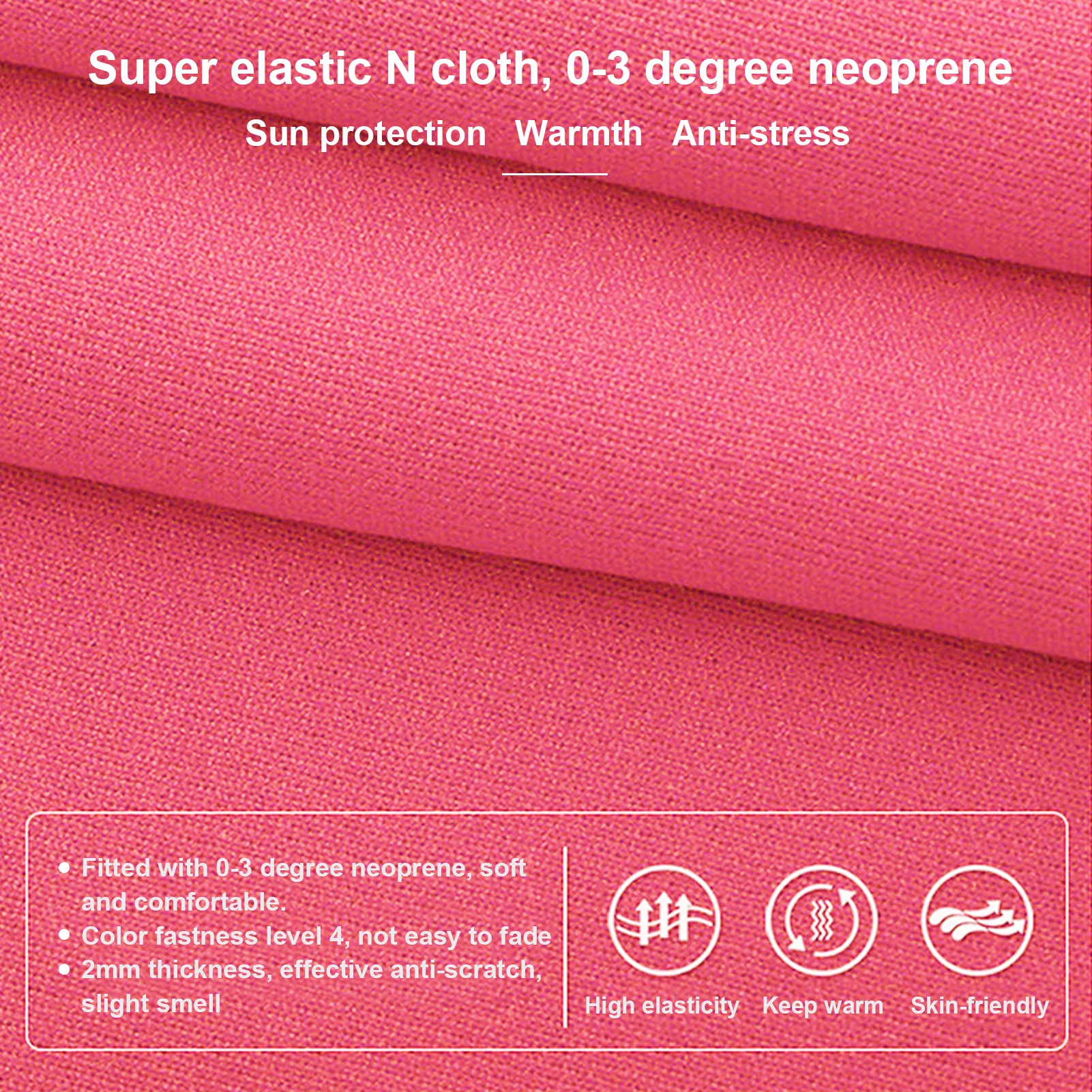 Traje de neopreno infantil manga larga cálido, protección UV - imagen 2