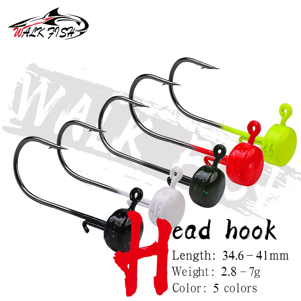 Jig Head Ned Rig WALK FISH – Pesos 2.8g a 7g (5 uds) - imagen 2