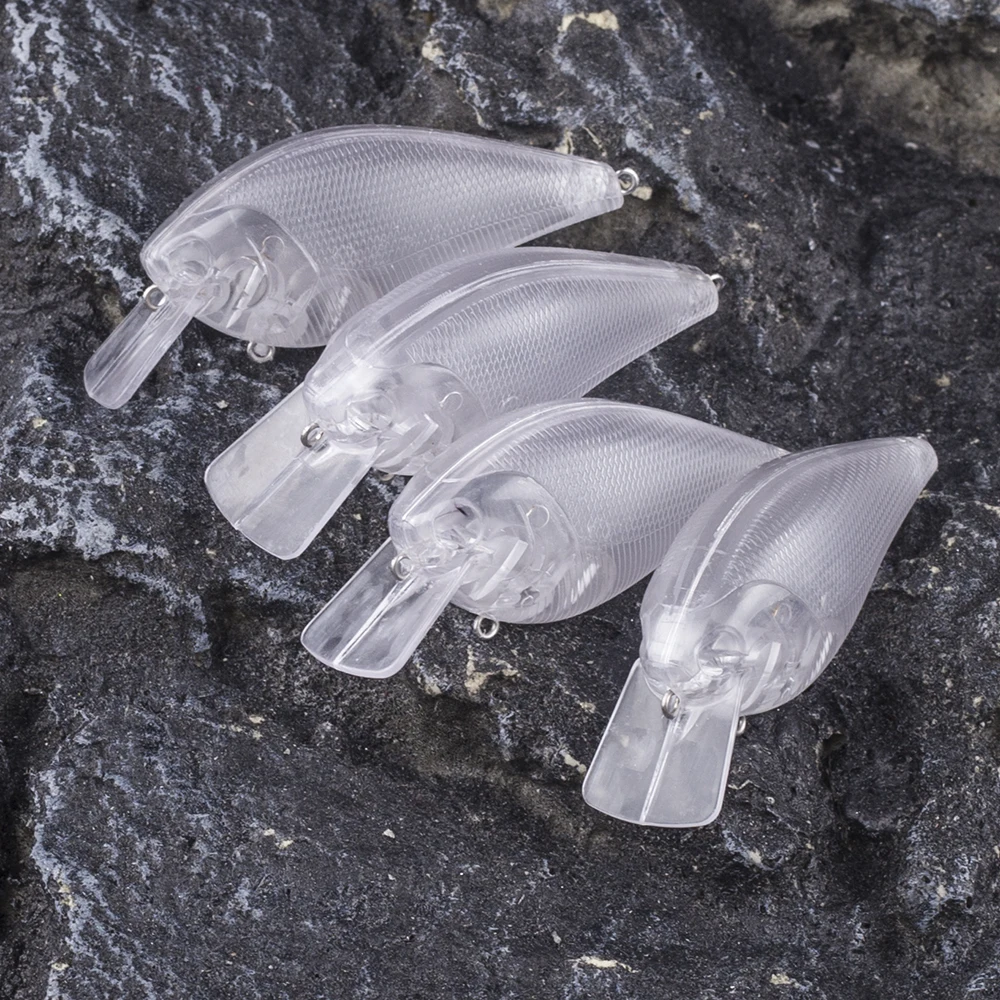 Dr.Holife Crankbait Suqare Bill sin pintar para lubina - imagen 5