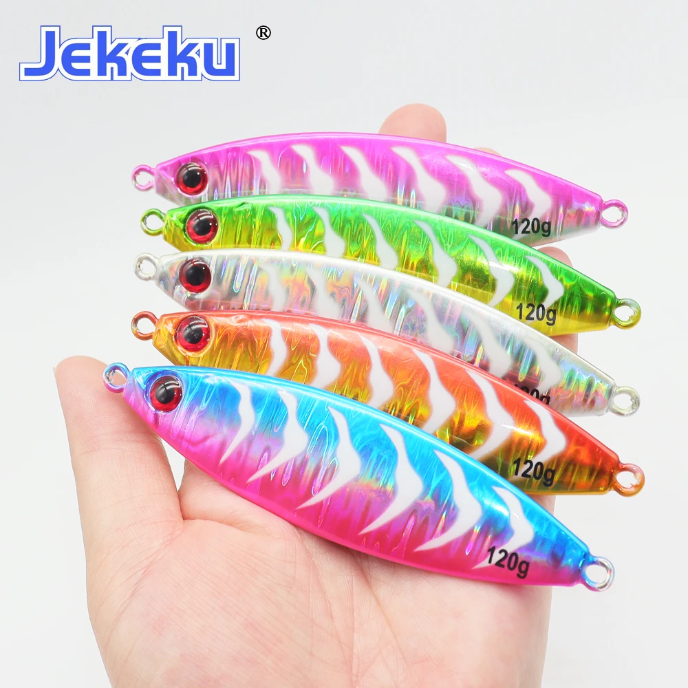 JEKEKU Wobbler señuelo duro con anzuelo metálico para mar - imagen 4
