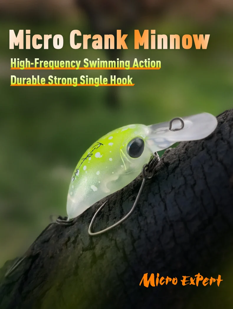 Señuelos Micro Expert Minnow para trucha
