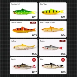 Hunthouse señuelo flexible de natación vinilo lucio, lubina y trucha