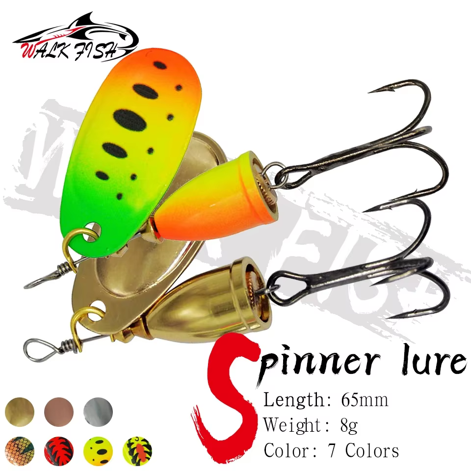 Spinnerbait WALK FISH 8g – Señuelo hundidor para trucha y lubina