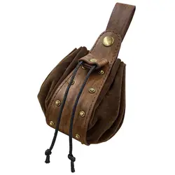 Bolsa de cintura colgable resistente con cordón estilo vintage vikingo