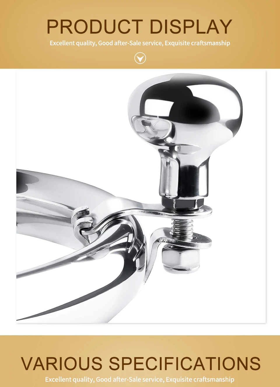Spinner knob de acero inoxidable con rotación 360 grados