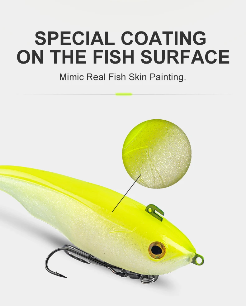 Señuelo largo de 170 mm para pesca de depredadores