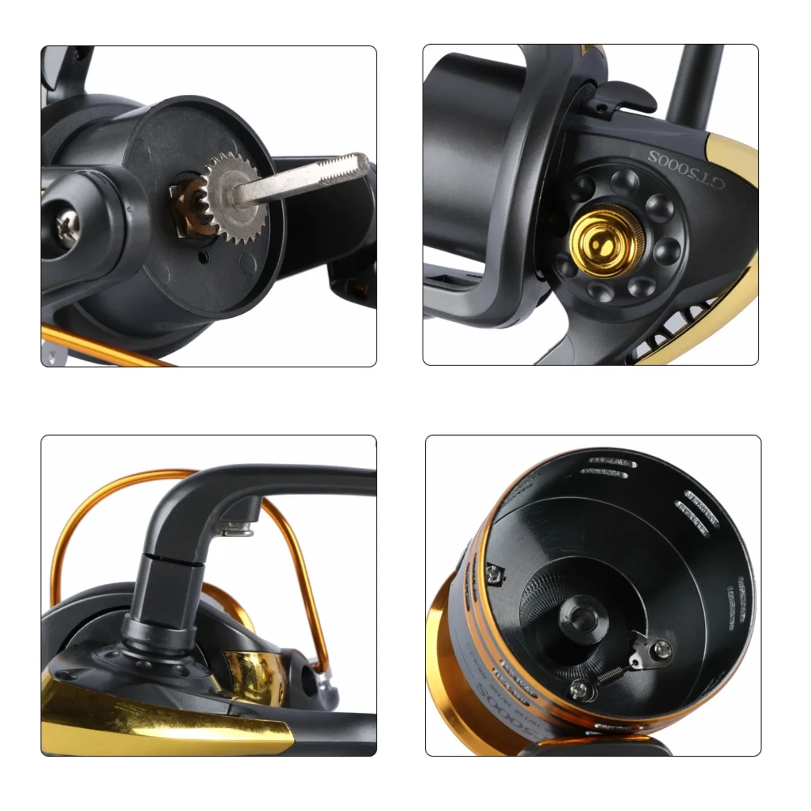 Carrete giratorio Goture GT4000S, arrastre potente para lubina y carpa - imagen 2