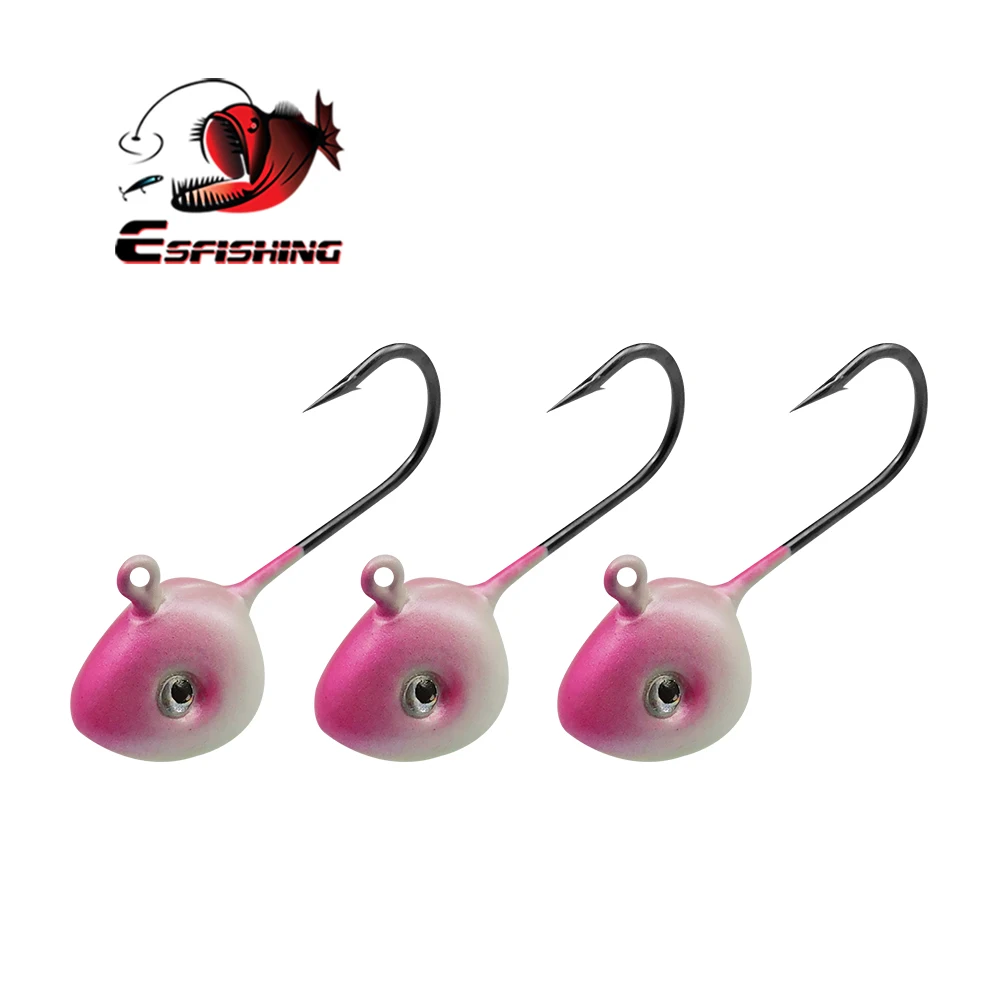 Anzuelos Jig Head ESFISHING – para vinilo de pesca deportiva