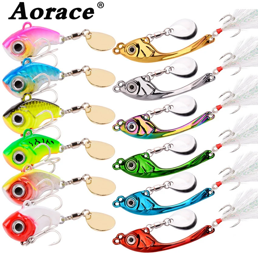 Cuchara giratoria Fishing Vib – Metal con flash para curricán de lubina y lucio - imagen 4