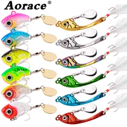 Cuchara giratoria Fishing Vib – Metal con flash para curricán de lubina y lucio