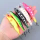 Señuelo Minnow hundimiento Crankbait duro con ojos 3D para pesca - imagen 3