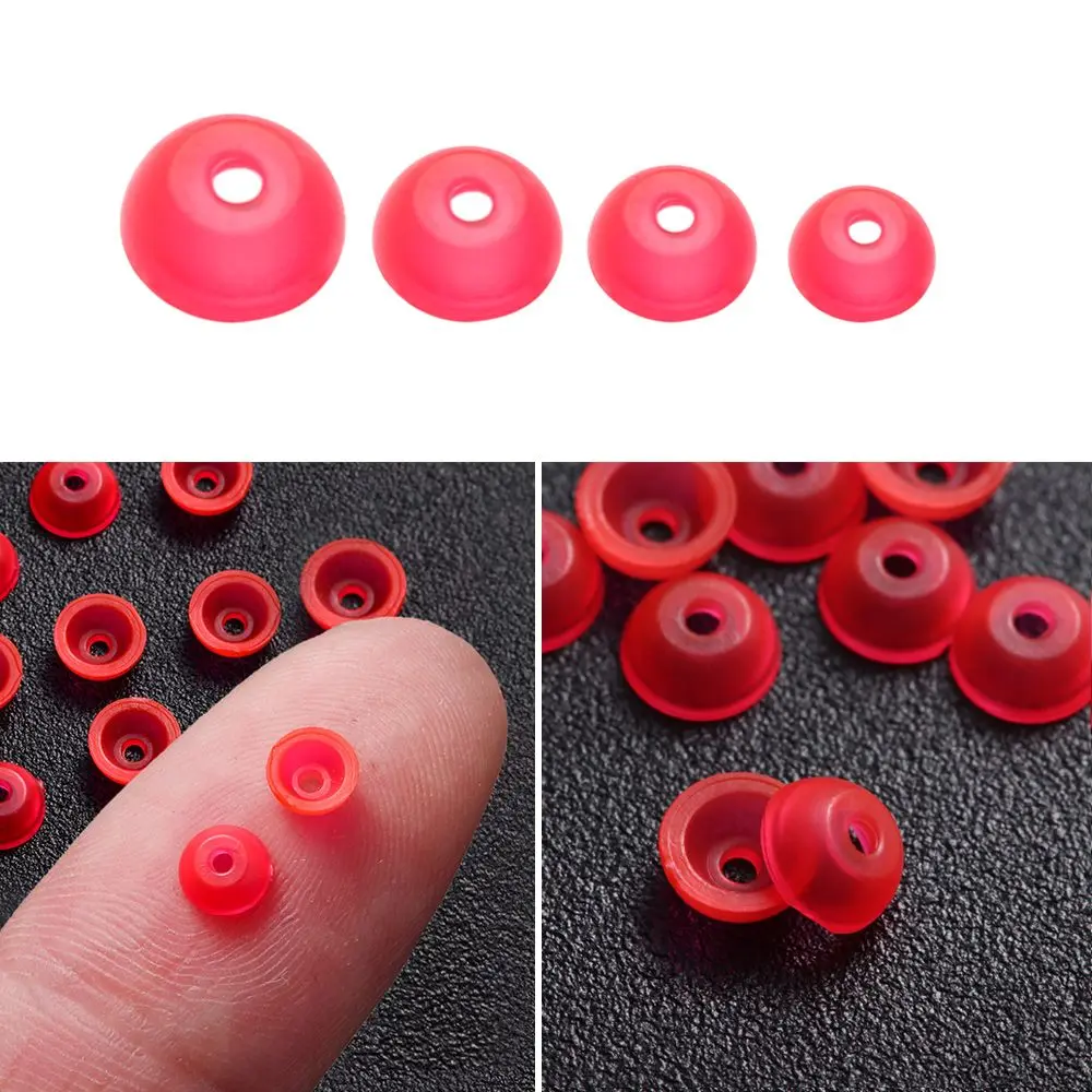 Tapones de cuentas brillantes semicirculares para montaje de cebos - imagen 2