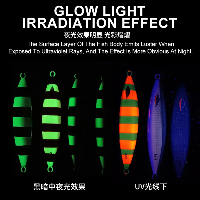 TEASER J43 Señuelo de jigging metálico láser luminoso para agua salada - imagen 3