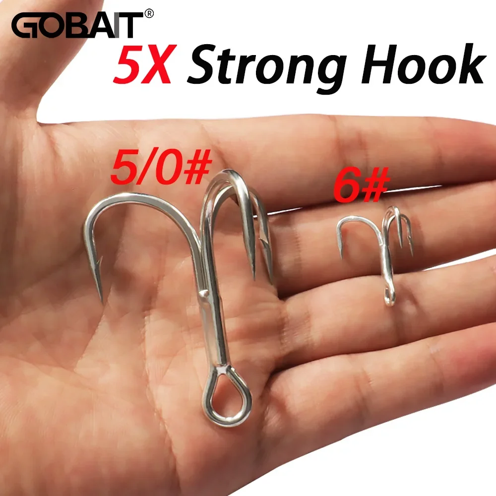 Anzuelos de pesca GOBAIT 5X – Acero carbono con púas y níquel - imagen 5