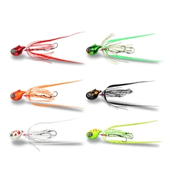 Señuelo luminoso LETOYO 80-150g – Jig metálico con falda de goma para pesca en barco