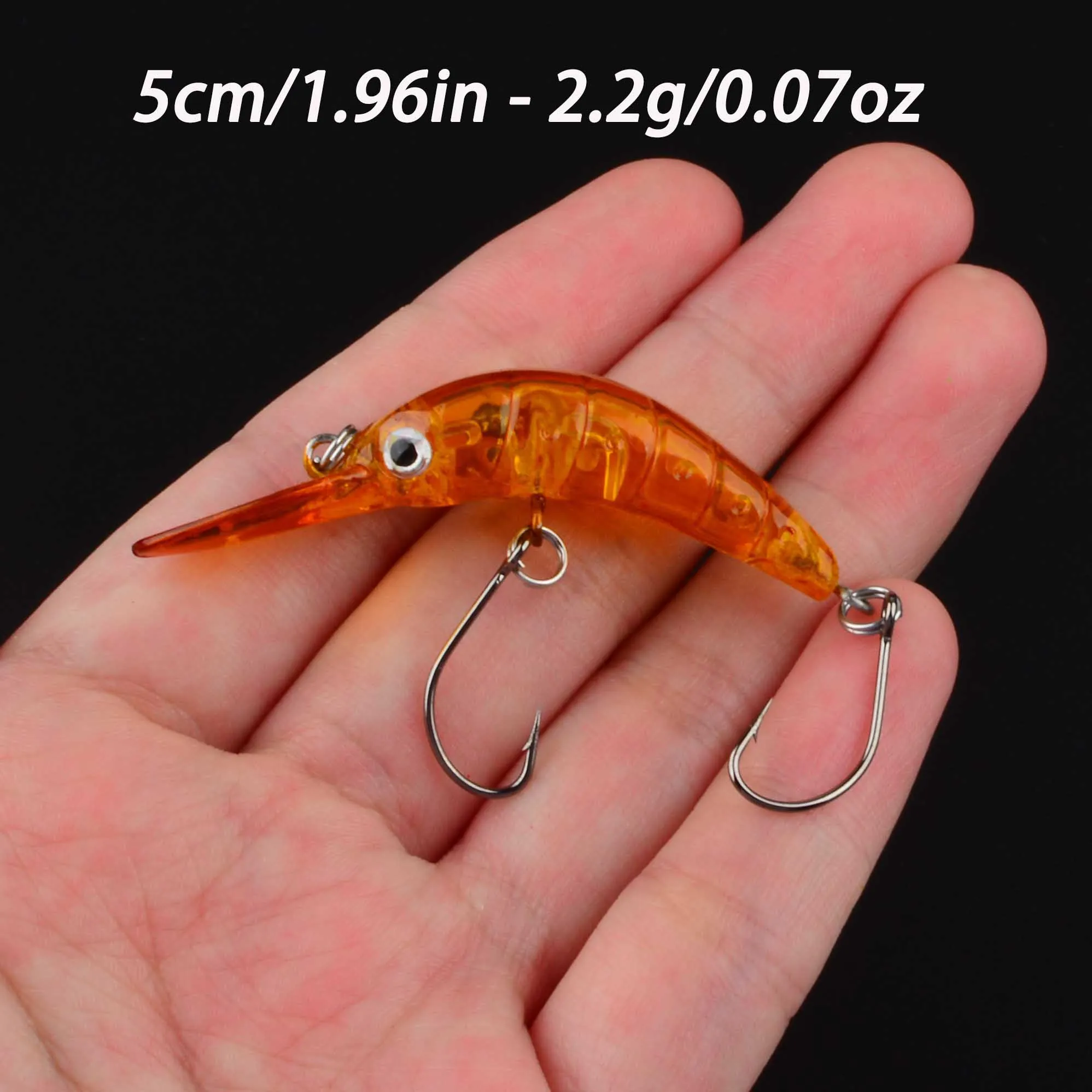 Mini Crankbait flotante – Señuelo artificial para trucha, lucio lubina - imagen 3