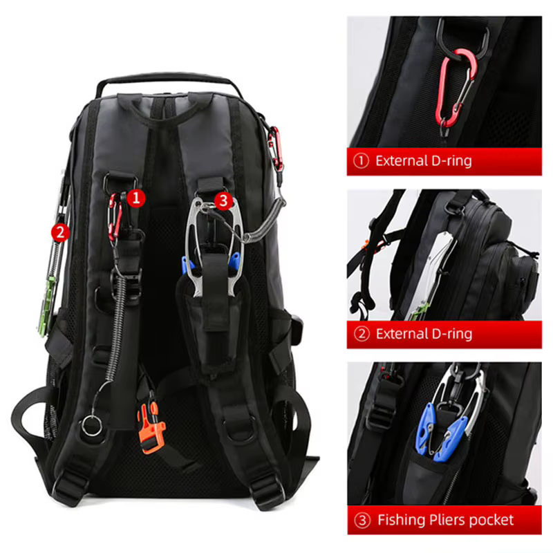 XA212G Mochila para señuelos de pesca impermeable para hombre - imagen 2