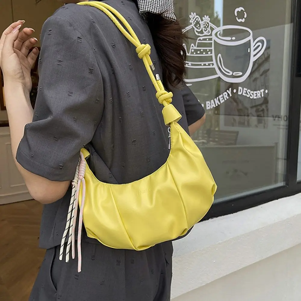 Bolso Hobo de piel sintética con cremallera y hombro gran capacidad - imagen 5