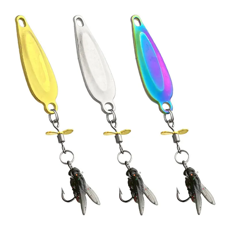 Señuelos giratorios de hélice metálica para pesca con mosca - imagen 2