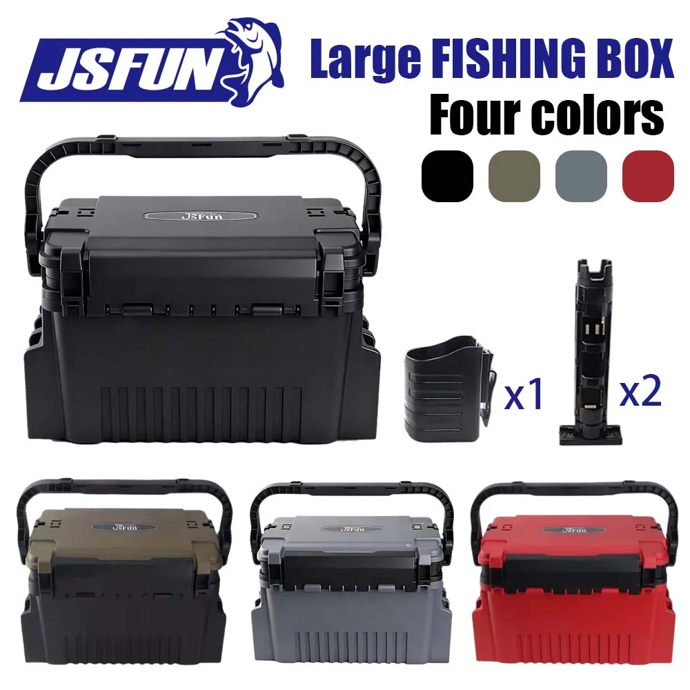 Caja de pesca JSFUN con compartimentos organizadores