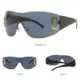 Gafas de sol deportivas sin montura envolventes punk Y2K para mujer - imagen 2