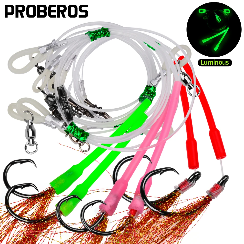 Proberos Sabiki luminoso con flasher y anzuelo circular - imagen 3