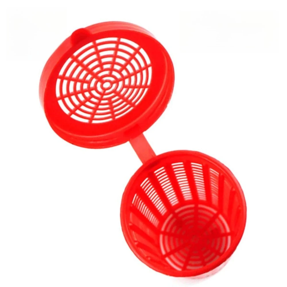 Cestas de cebo de plástico rojas para pesca deportiva - imagen 2