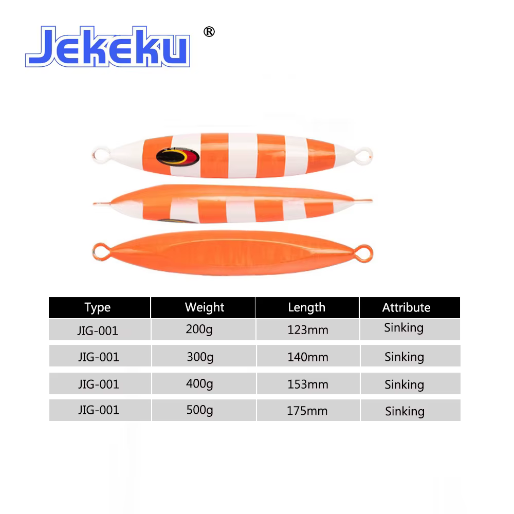 Señuelo para Jigging Lento Metálico JEKEKU – Luminoso - imagen 4