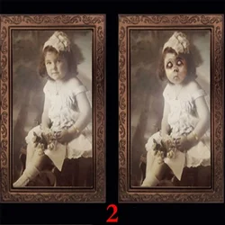 Marco de fotos fantasma 3D con cara cambiante – Decoración Halloween