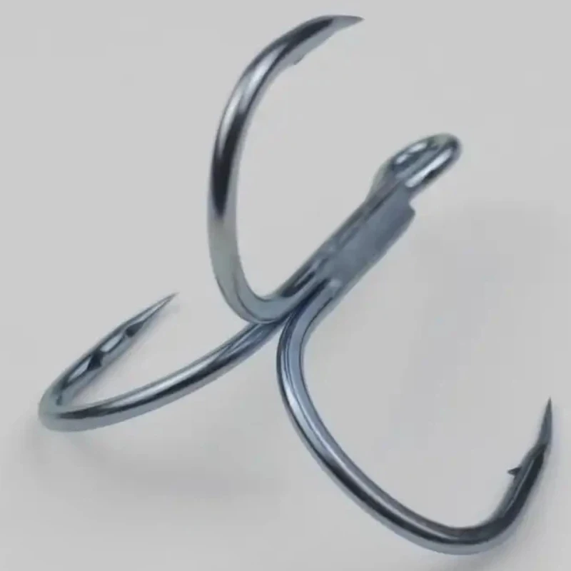 Anzuelos Triples extra fuertes de acero alto carbono reforzados - imagen 5