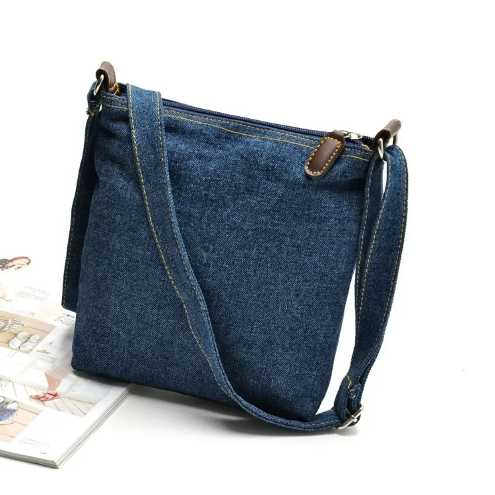 Bolso bandolera tote cruzado vaquero retro para mujer estilo casual