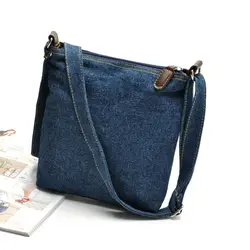 Bolso bandolera tote cruzado vaquero retro para mujer estilo casual