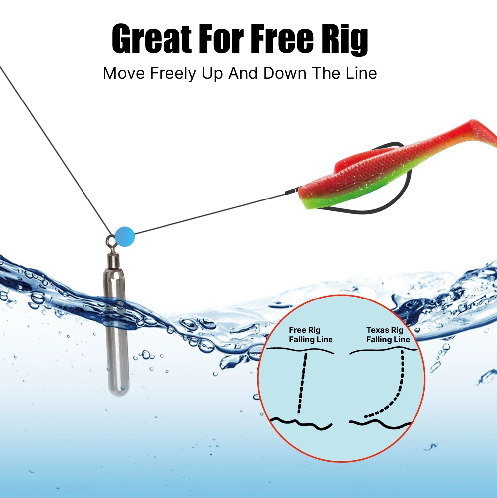 Pesas Drop Shot MUUNN Free Rig – plomos compactos para rig - imagen 4