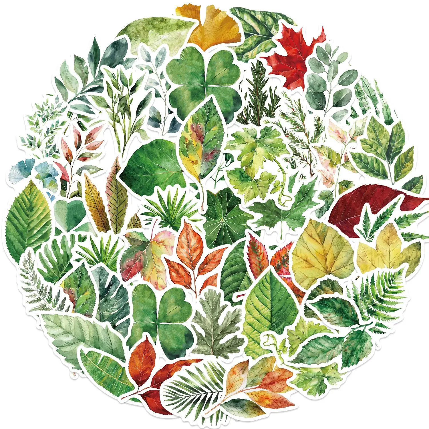 Pegatinas impermeables de hojas y plantas - para móvil, portátil - imagen 2