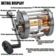 Carrete de jigging marítimo con freno baitcasting para trolling - imagen 3