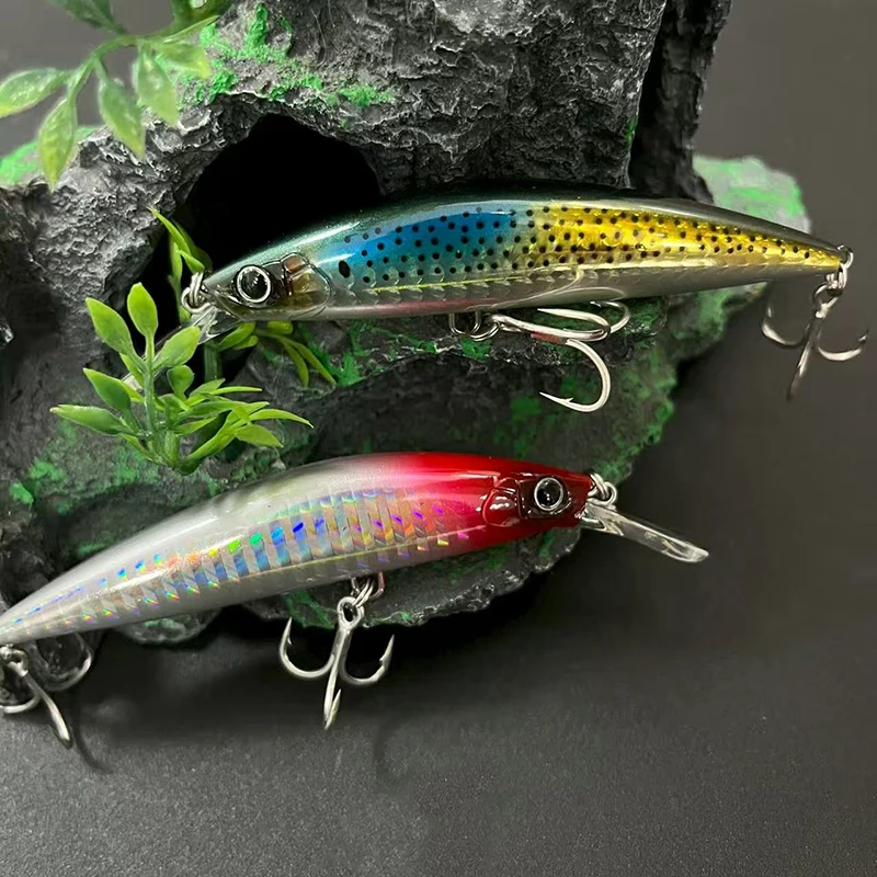 Señuelo Wobbler hundible swimbait de pececillo para agua salada - imagen 4