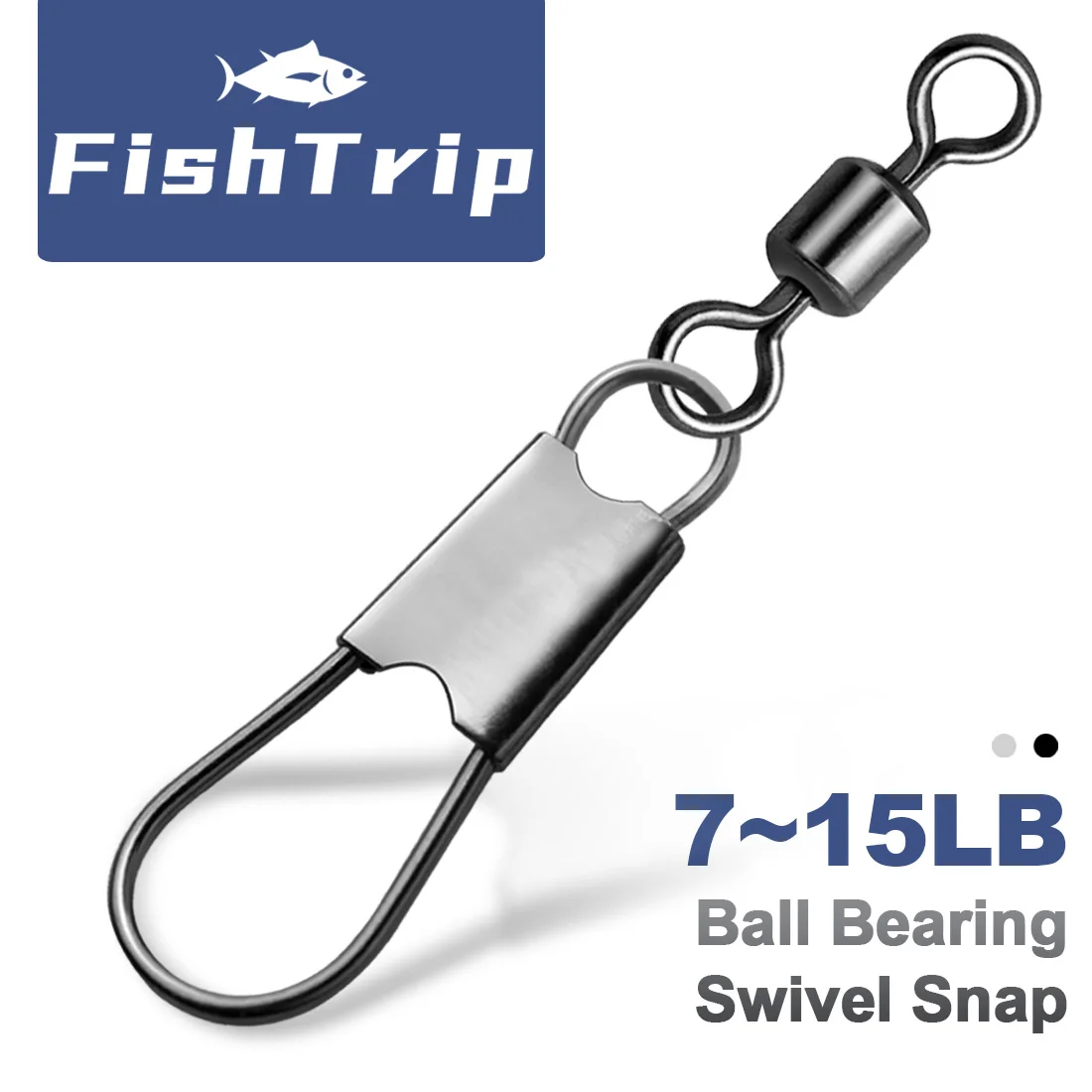 Barril Giratorio FishTrip con Clip de Cambio Rápido – Acero Inoxidable