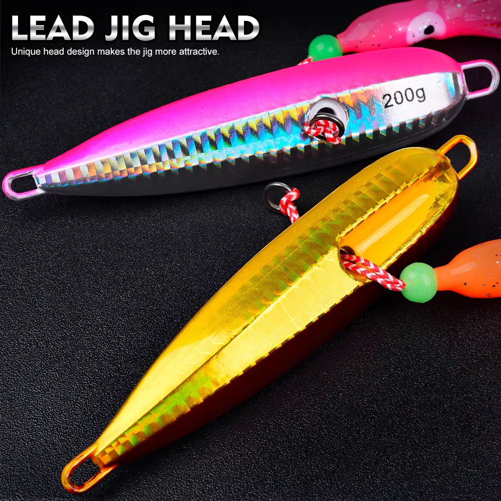 Jig Luminoso para Calamar – Pesca en Agua Salada - imagen 5