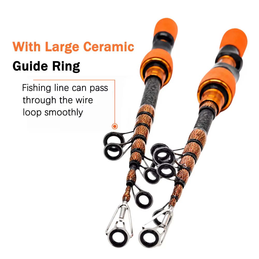 Caña de Viaje Mini en Fibra de Carbono para Pesca en el Mar - imagen 3
