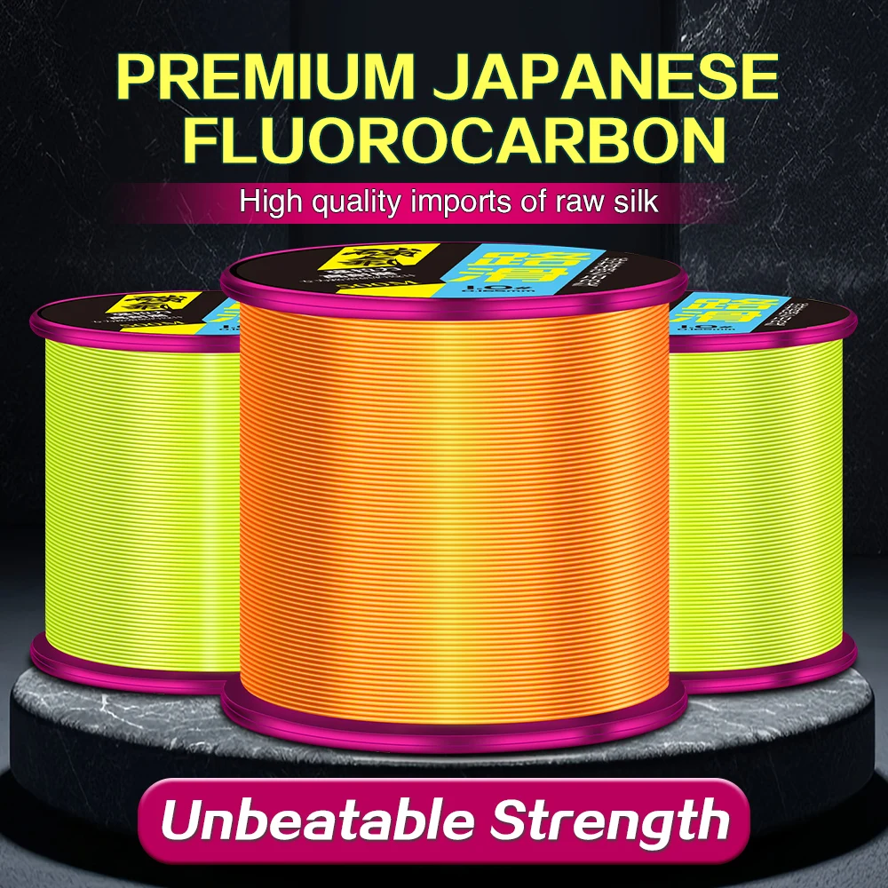 ZUKIBO línea de pesca fluorocarbono hundimiento rápido