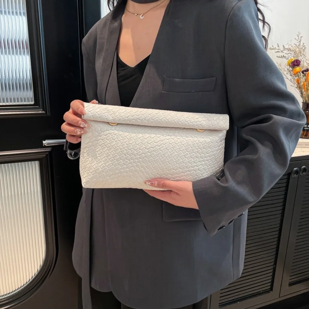 Bolso de mano elegante con hebilla y monedero patrón piedra - imagen 4