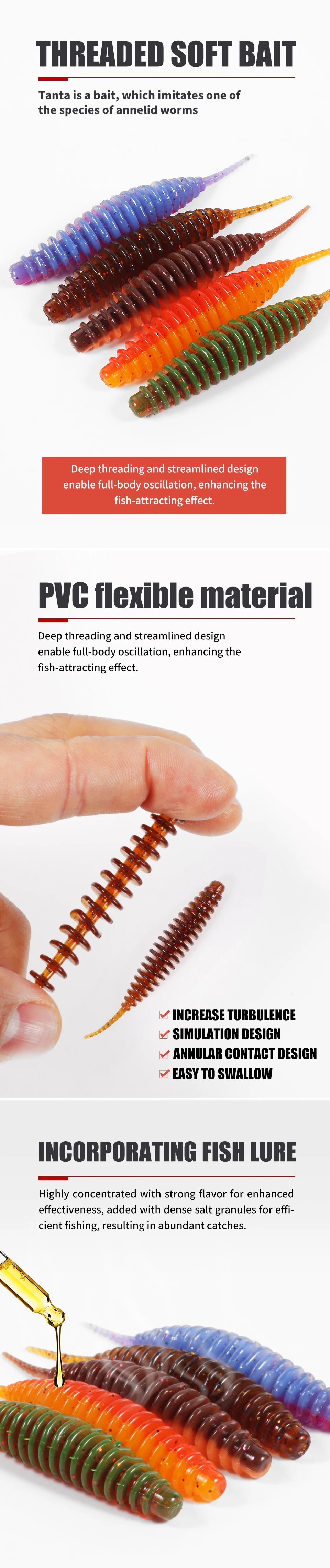 Detalle de la textura del señuelo