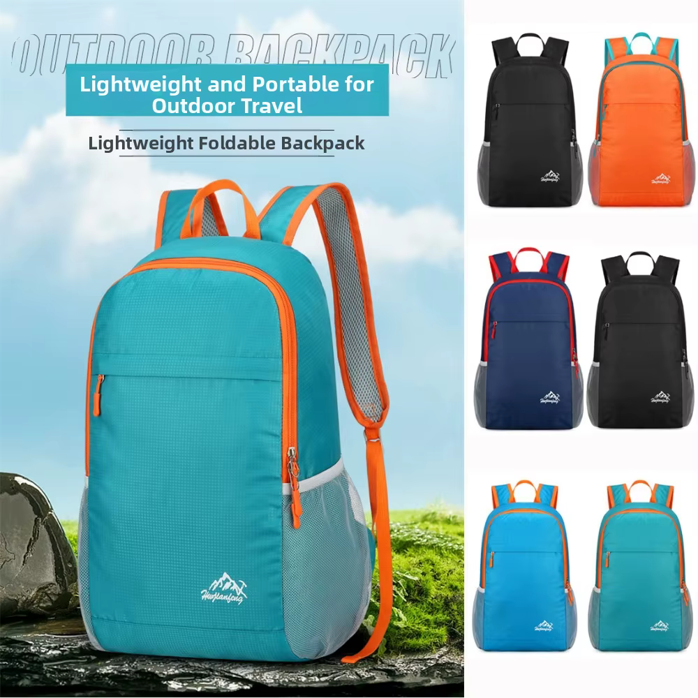 Mochila plegable ultraligera 20L con portabotellas para pescadores - imagen 5