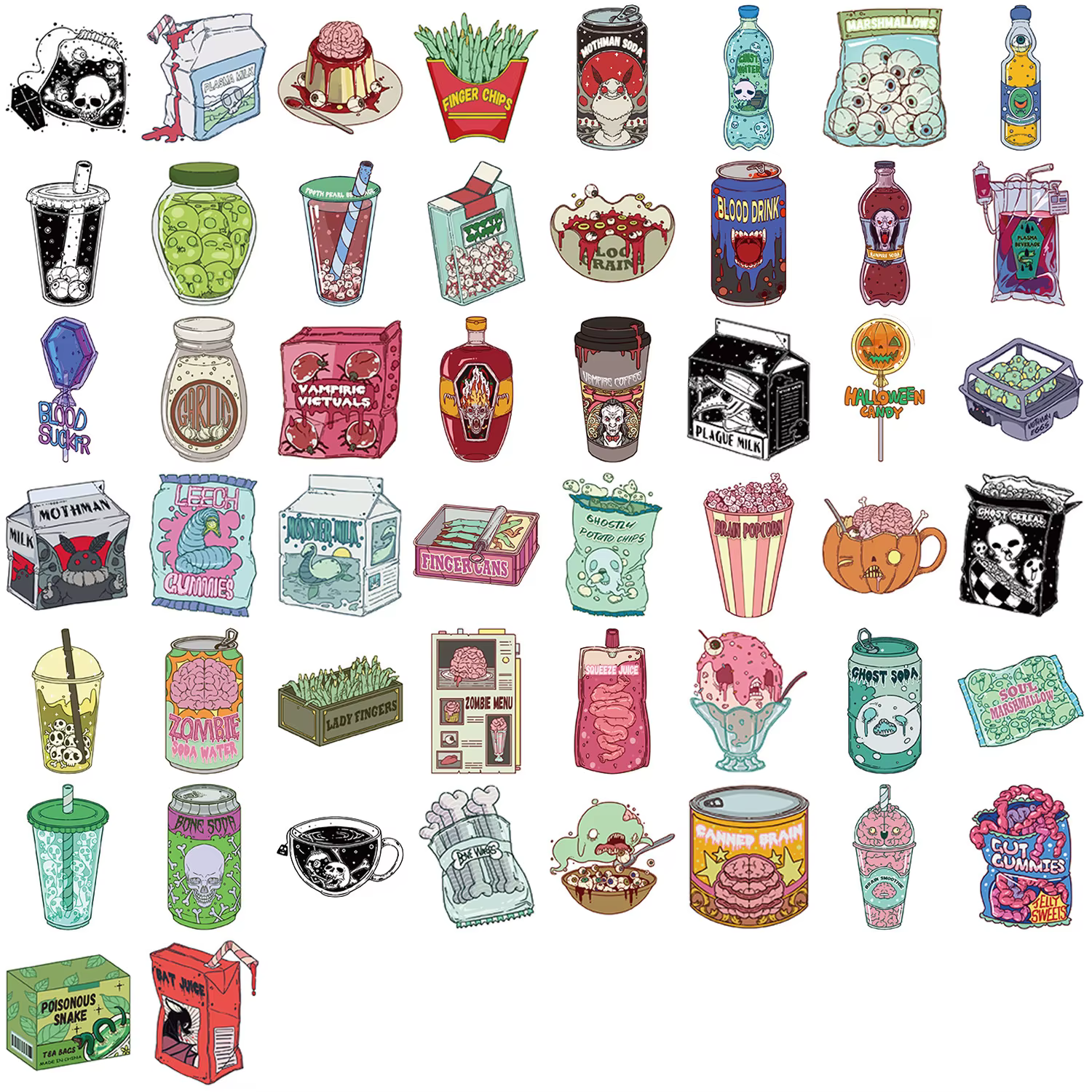 Pegatinas impermeables Halloween zombis – Decoración grafiti adhesiva - imagen 5