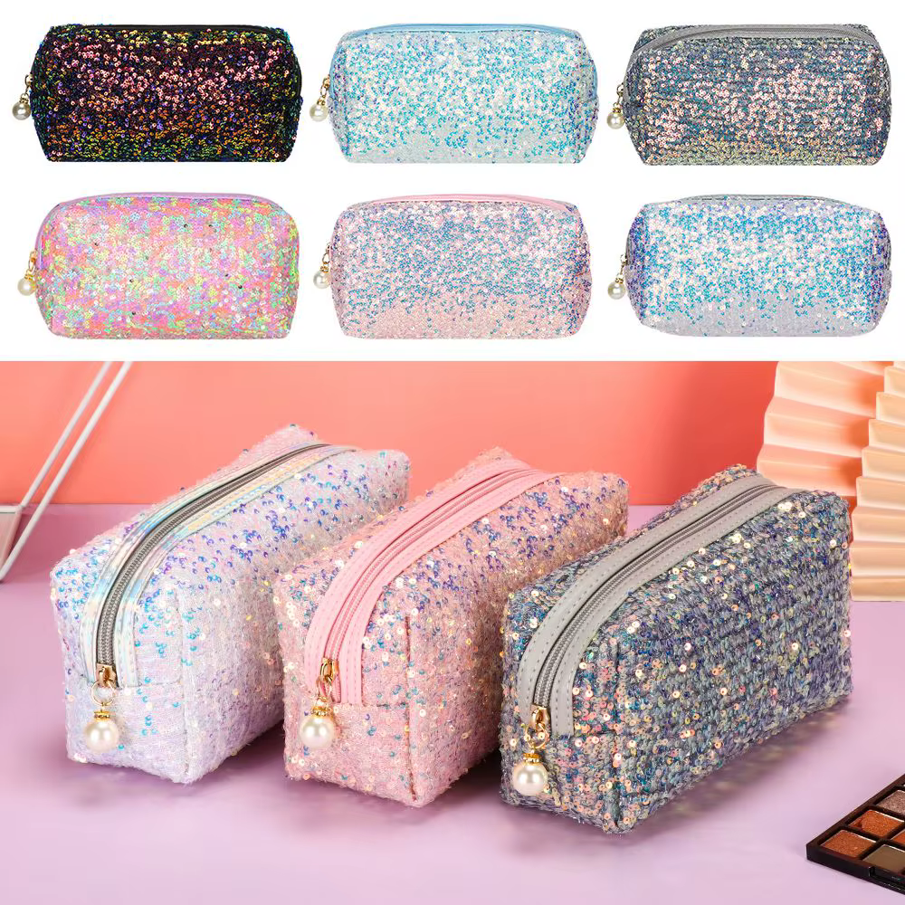 Bolso Lentejuelas de Sirena para Maquillaje con Cierre - imagen 5