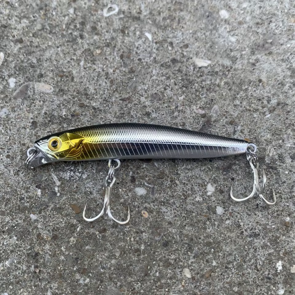 Walk Fish Minnow Señuelo para Lucio – Wobbler 2 anzuelos de fondo - imagen 2