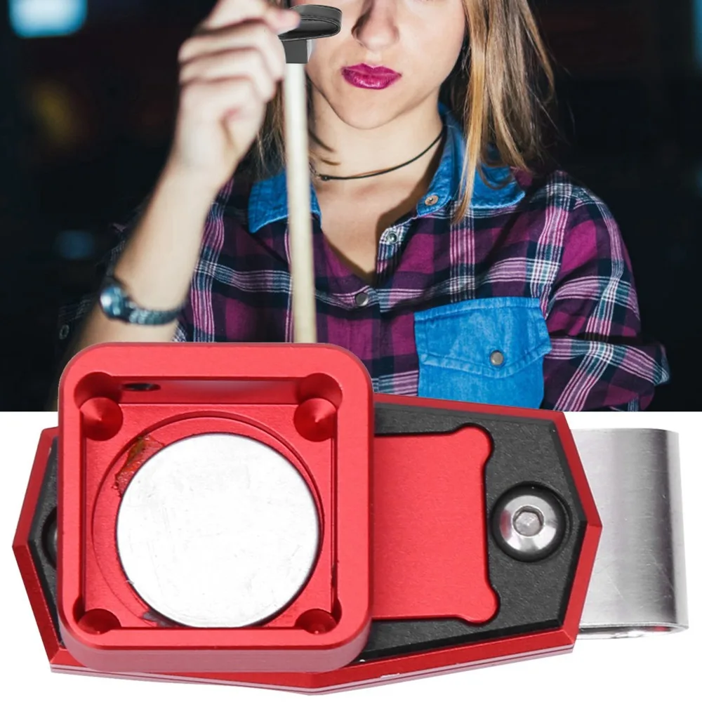 Porta-tiza de billar magnético portátil con clip metálico fijo - imagen 3