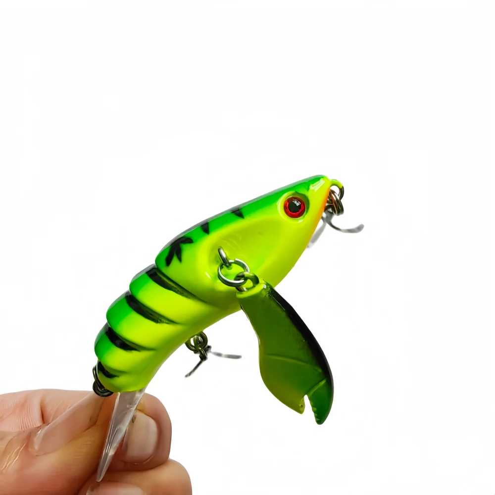 Señuelo articulado de camarón para lubina, trucha y lucioperca - imagen 5