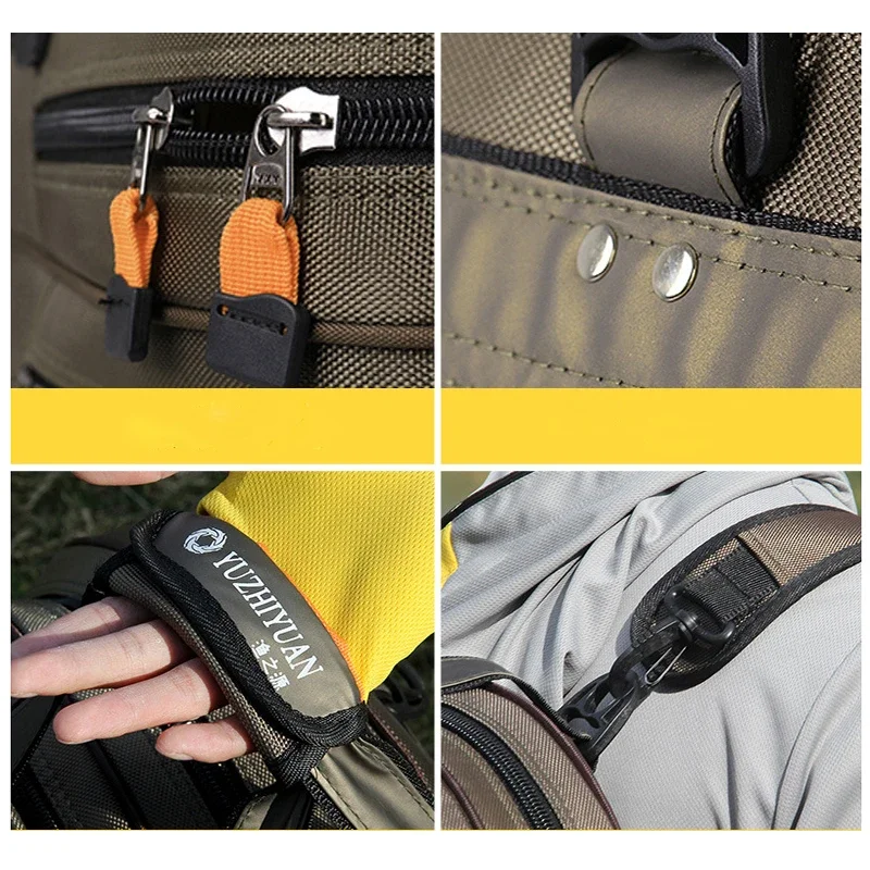 Mochila impermeable Lawaia – Tres capas alta capacidad pesca - imagen 5
