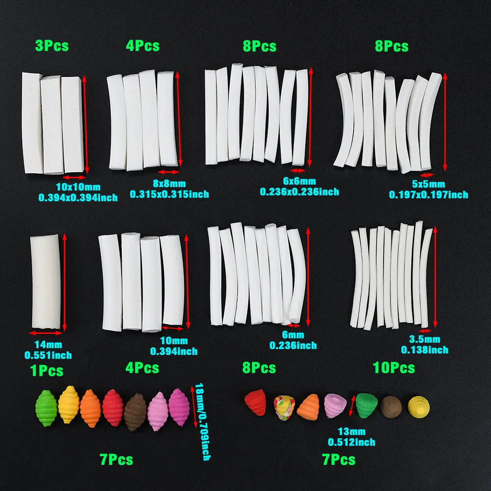 Señuelos flotantes de espuma para carpa con tiras recortables - imagen 2